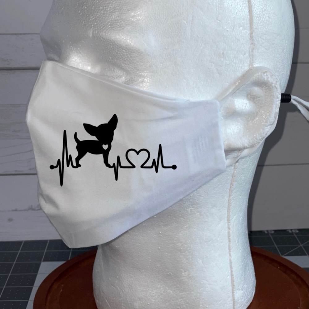 Love Dog Chihuahua face mask